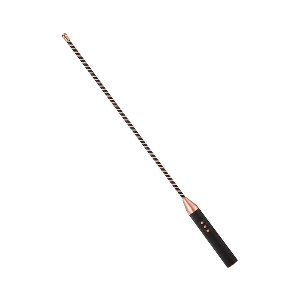 Premium Bondage Whip with ESTIM Electric Shock S&M Toy 100% Faux Leather Bondage Games Sextoy For Men Women and Couples