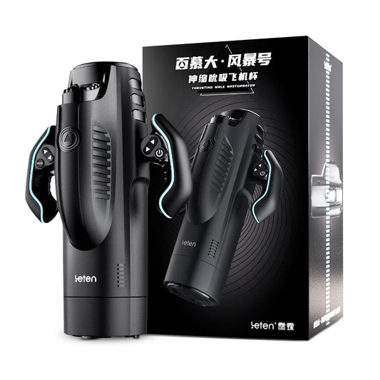 Leten Bermuda Automatic Telescopic Sucking Heating 4 in 1 Masturbator Cup