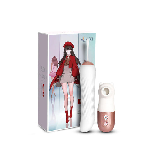 Wowyes Nipple Sucker & Thrusting Egg Dildo Vibrator