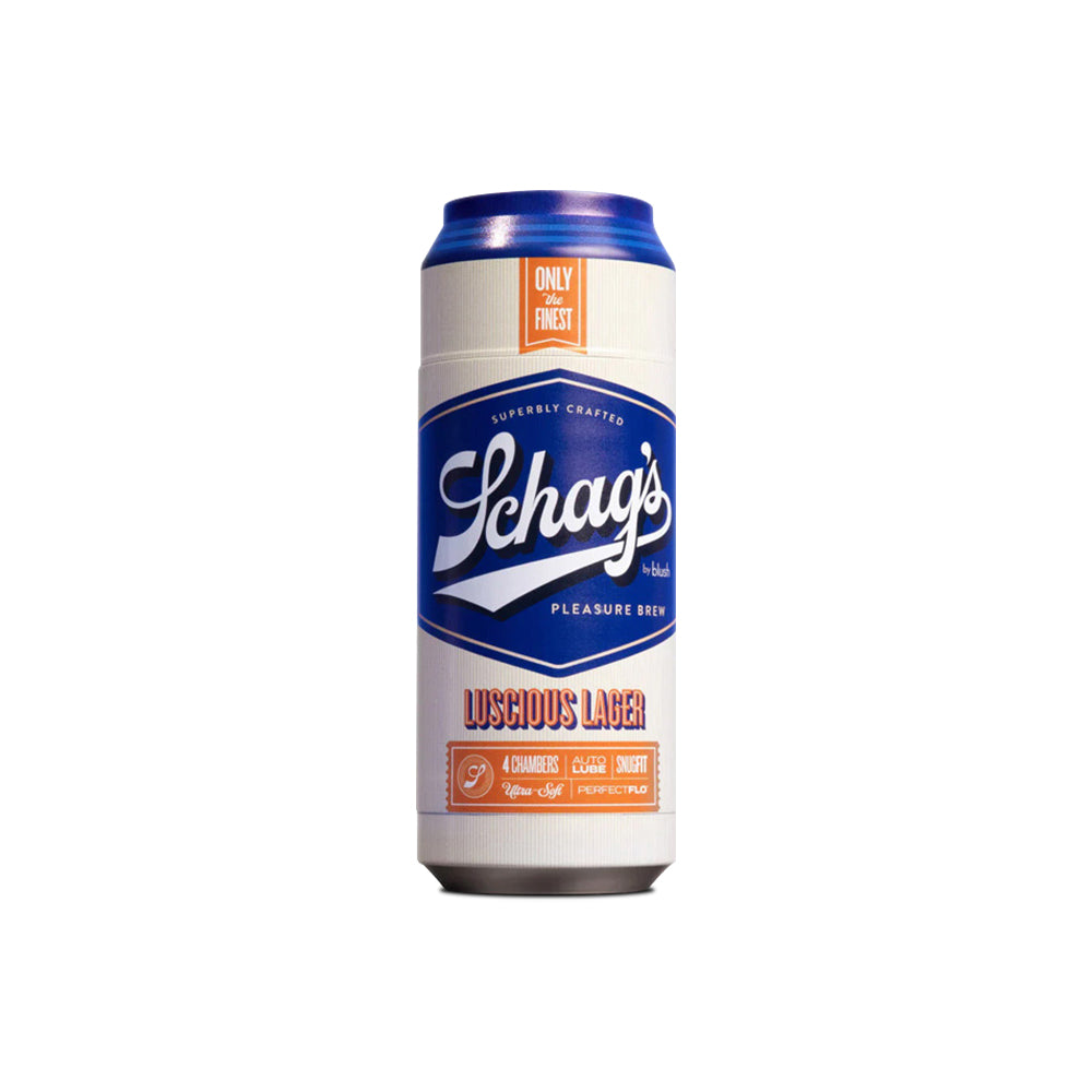 Schags Luscious Lager Frosted Beer in Can Masturbator Sextoy for Men
