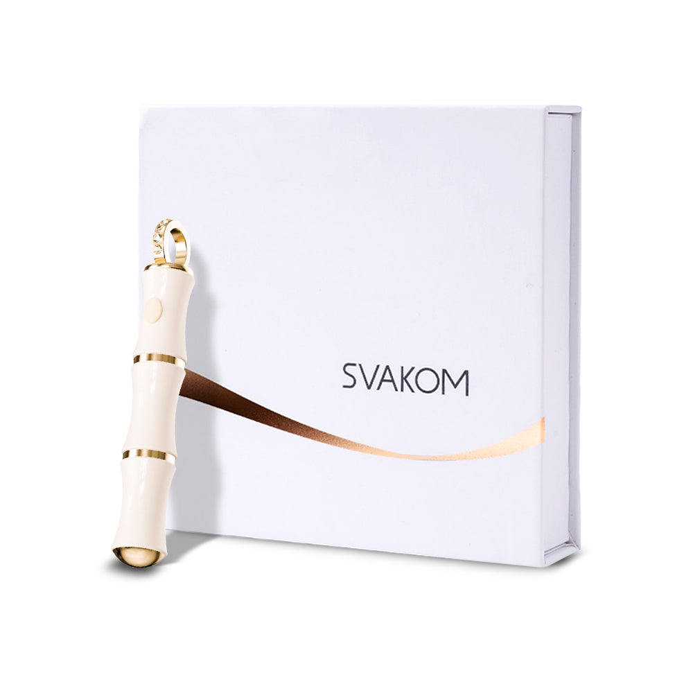 SVAKOM Bamboo Pendant Mini Vibe Self Necklace Jumper Egg Female Vibrator