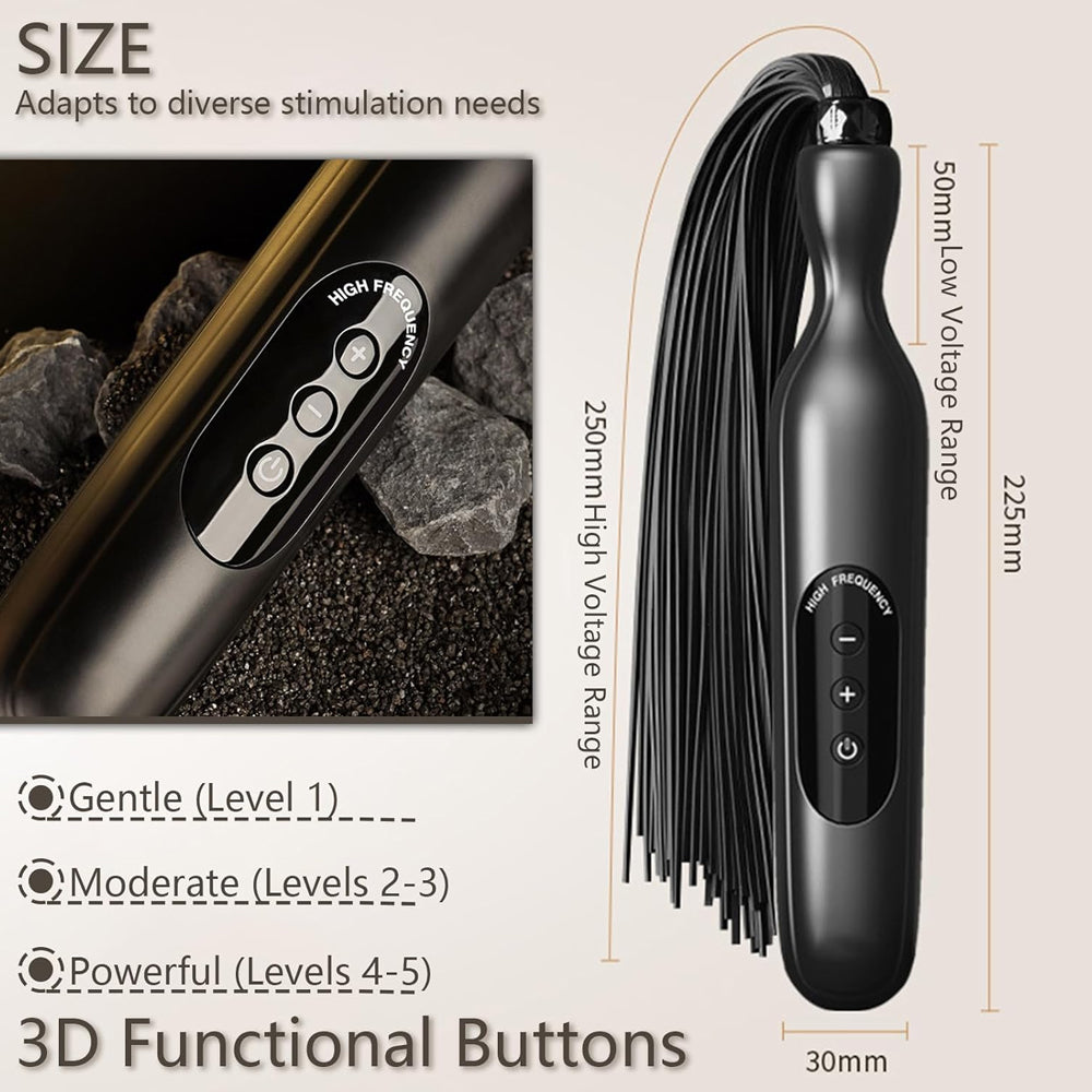 RoomFun BDSM Punishment Training Electric Whip Sextoy for Men and Women