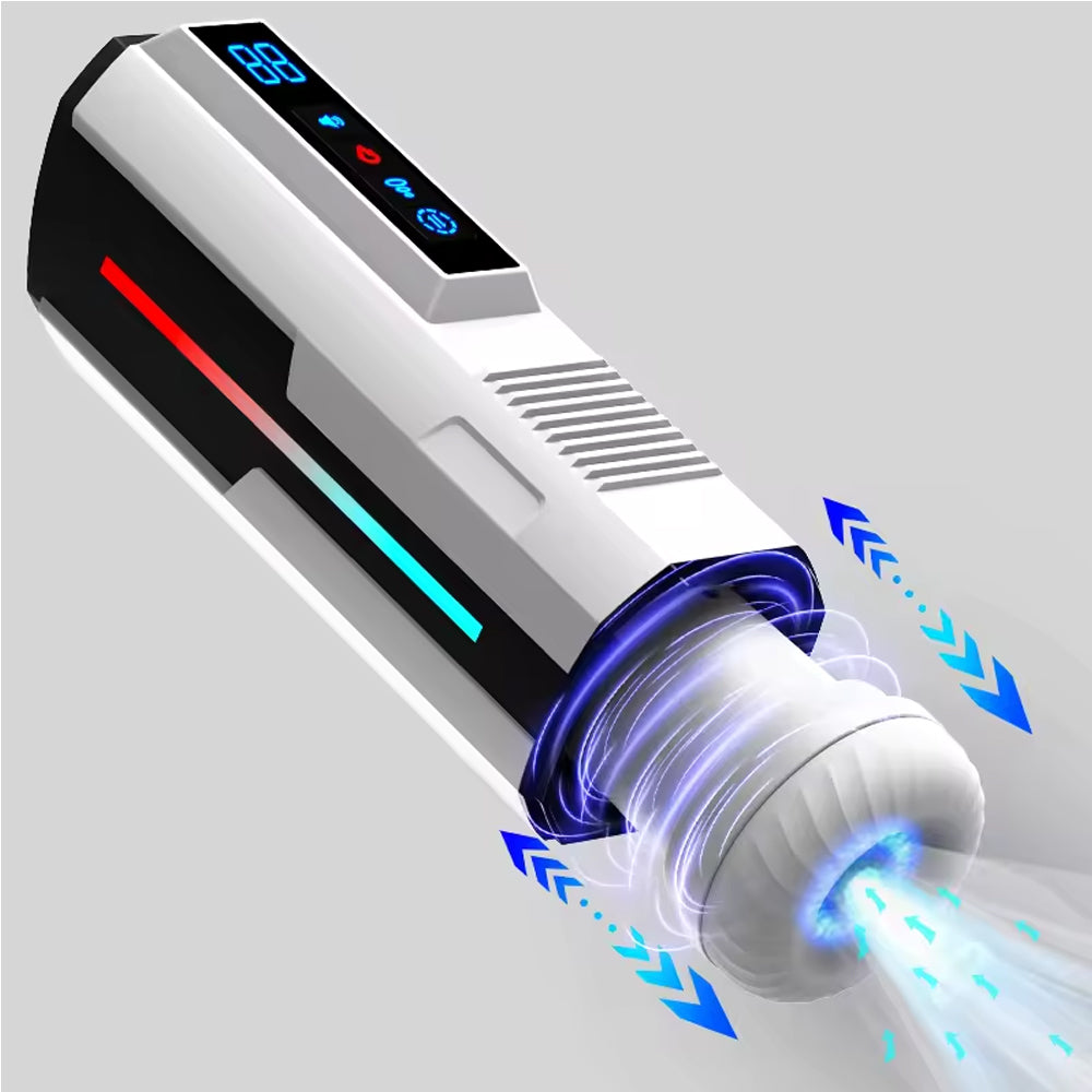 Automatic Male Masturbator Cup Telescopic Vibrating Sucking Masturbation Blowjob Piston MMA-039