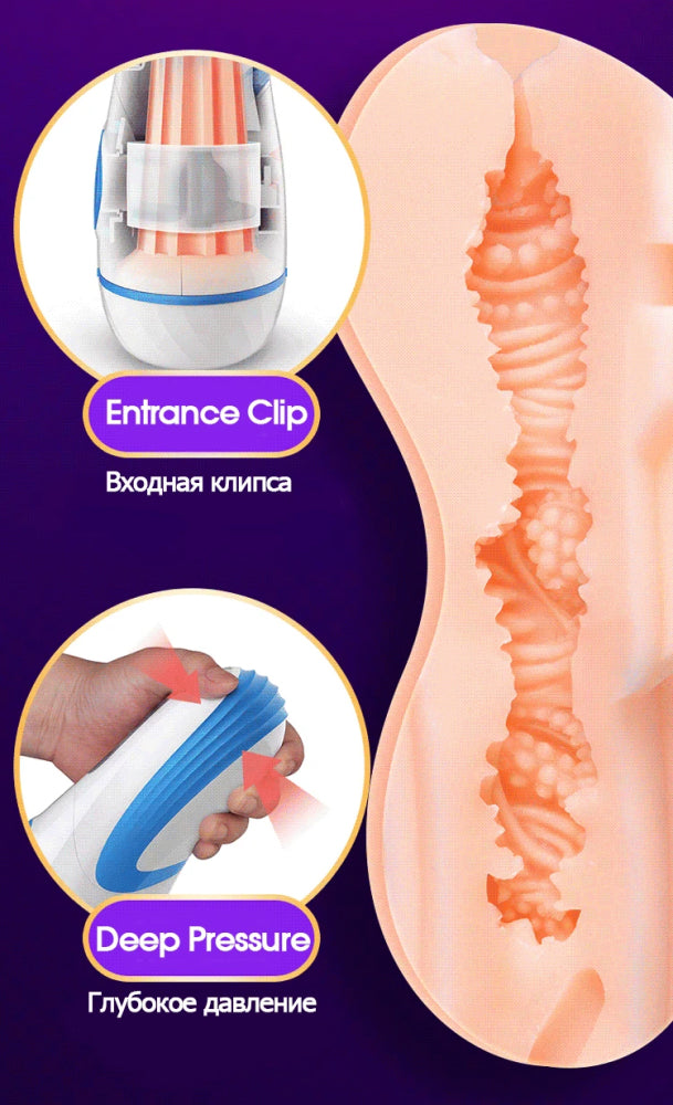 Leten Artwork Simulated Vagina Masturbator Cup