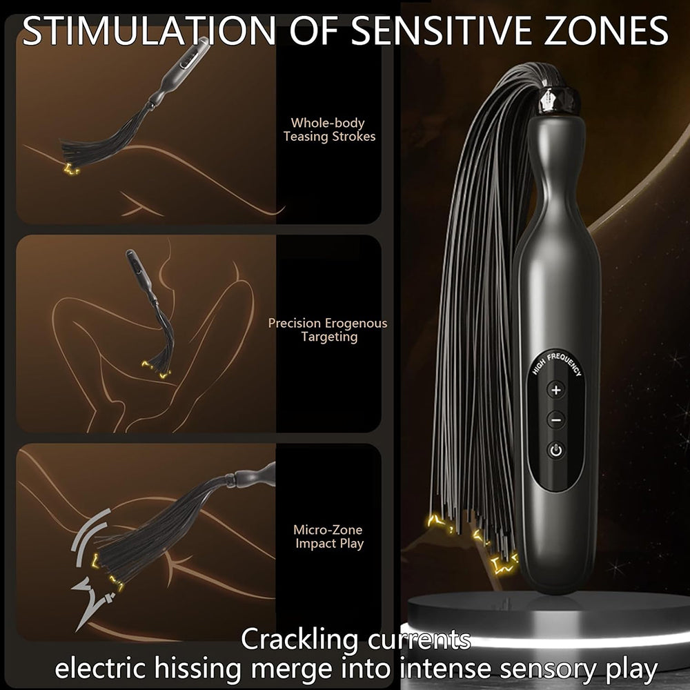 RoomFun BDSM Punishment Training Electric Whip Sextoy for Men and Women