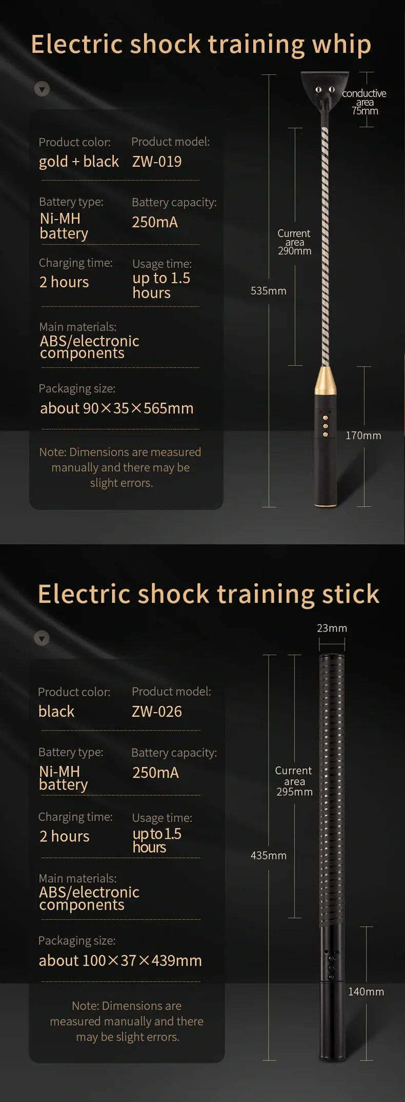 Premium Bondage Whip with ESTIM Electric Shock S&M Toy 100% Faux Leather Bondage Games Sextoy For Men Women and Couples