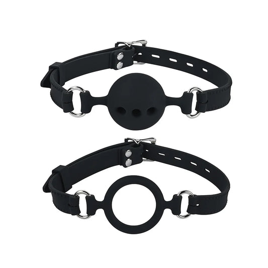 Silicone Ball Gag Open Mouth Gag Ball BDSM Bondage Silicone Ball Gag Sex Toys for Couple