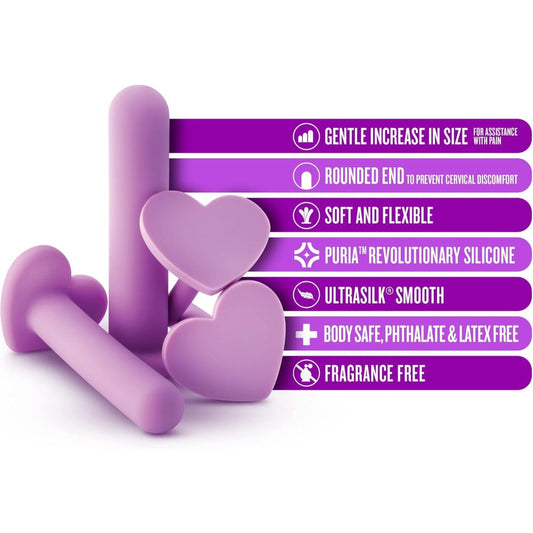 Blush Kegel Execrise Silicone Stick Wellness Dilator Kit for Women