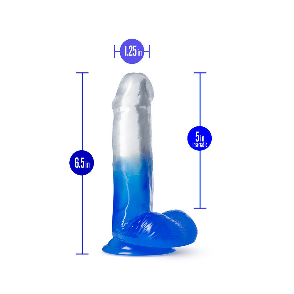 Blush B Yours Plus Stella Blue Clear Penis Dildo