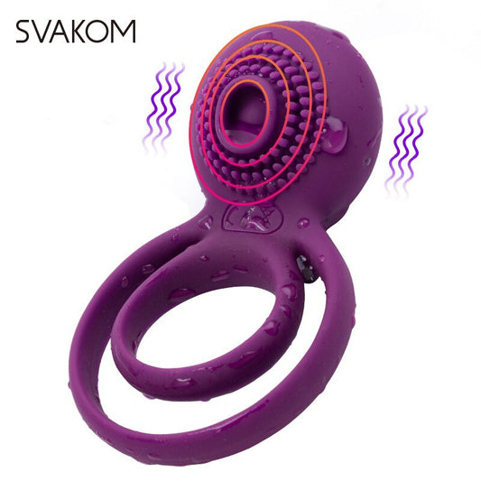 SVAKOM Tammy Vibrating Cock Ring Waterproof Rechargeable Vibrator for Couple