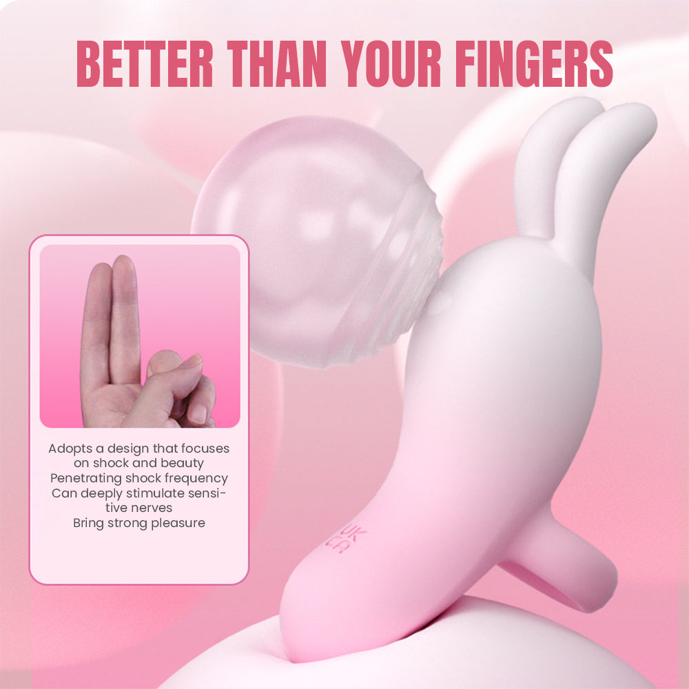 Zhenqu Rabbit Finger Vibrator Dildo