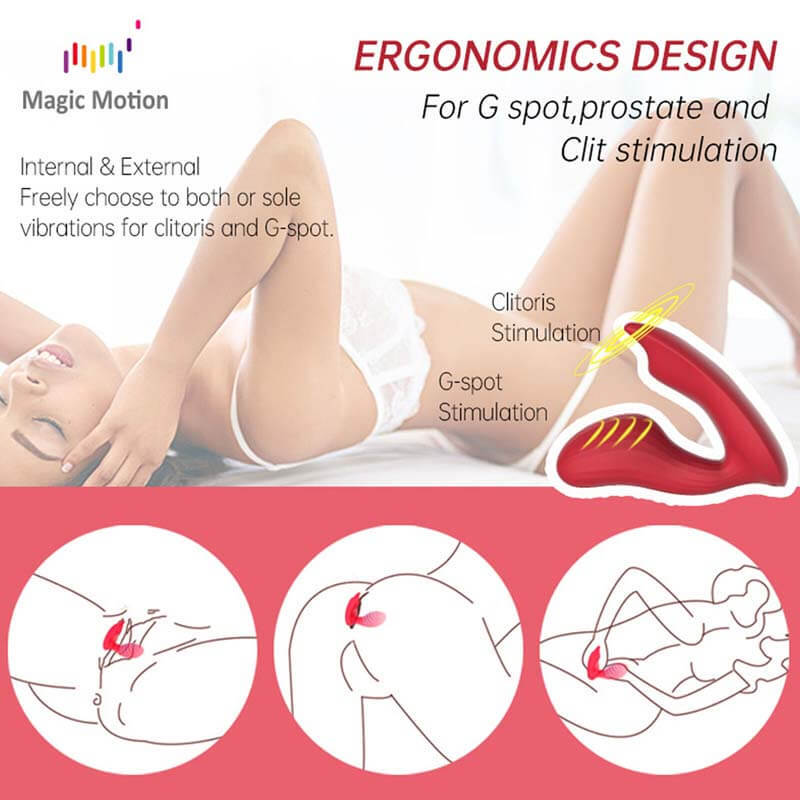Imagine that the alarm time is approaching, and the powerful motor will wake you up. Magic Umi is an app-controlled clock vibrator with dual-motor and ergonomic design. You can also enjoy remote interactive control through the web no matter when and where you are, and other interactive features such as game and music control.