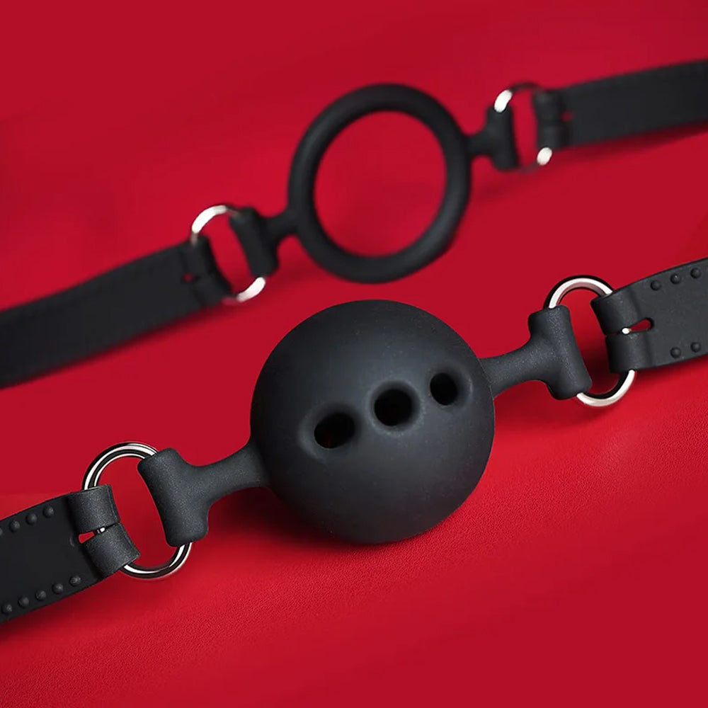 Silicone Ball Gag Open Mouth Gag Ball BDSM Bondage Silicone Ball Gag Sex Toys for Couple