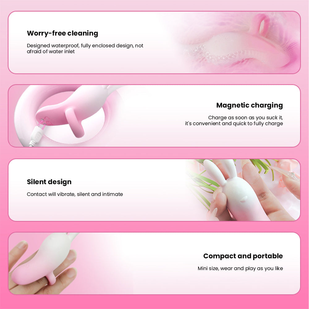 Zhenqu Rabbit Finger Vibrator Dildo