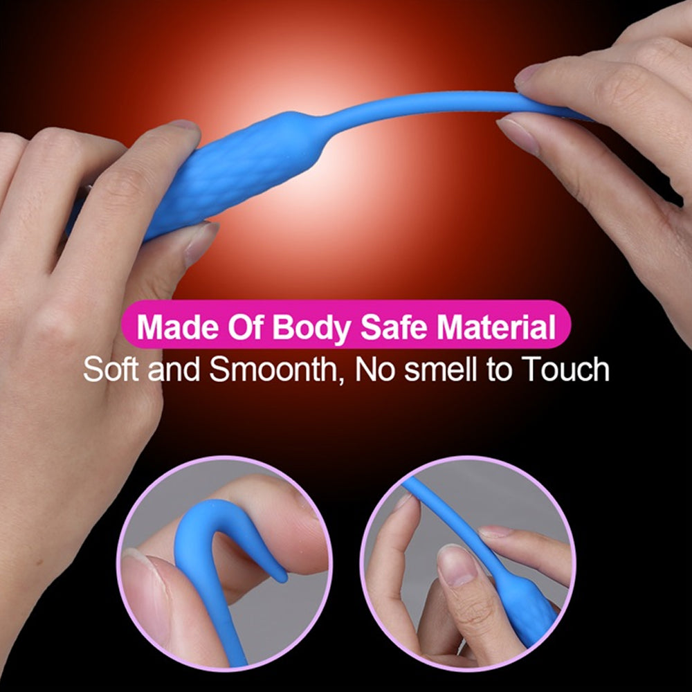 Leten Urethral Vibrator 7 Frequency Urethral Plug Male Masturbation Prostate Silicone Penis Sextoy for Men