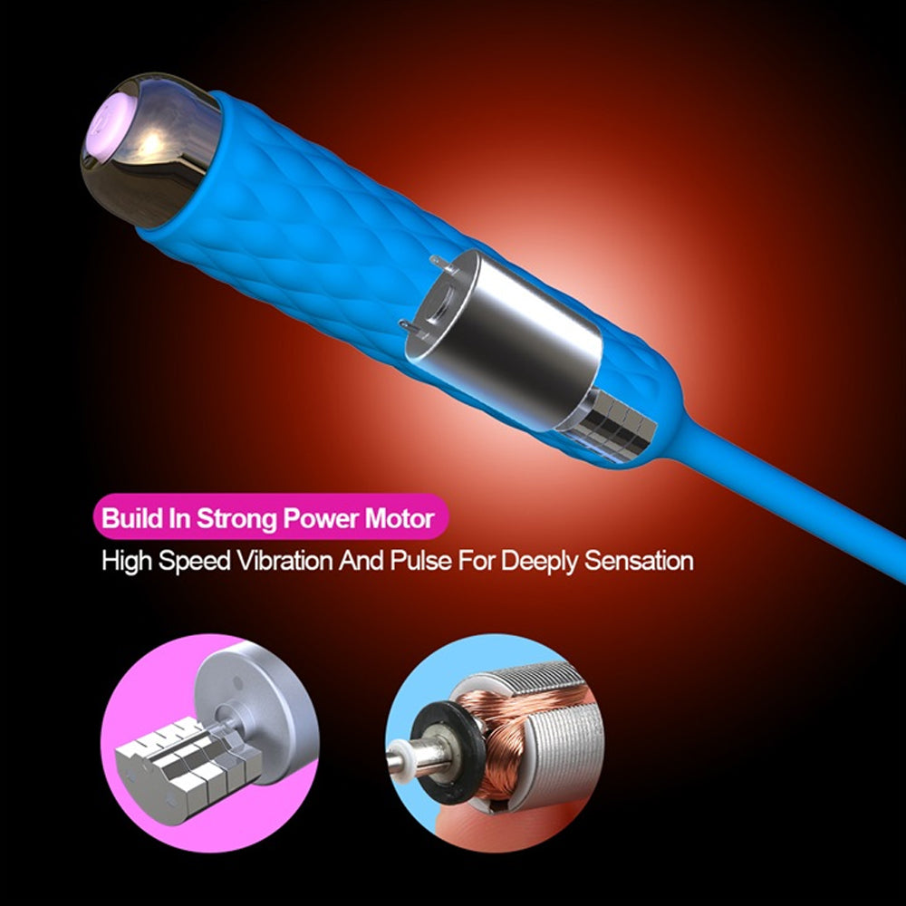Leten Urethral Vibrator 7 Frequency Urethral Plug Male Masturbation Prostate Silicone Penis Sextoy for Men