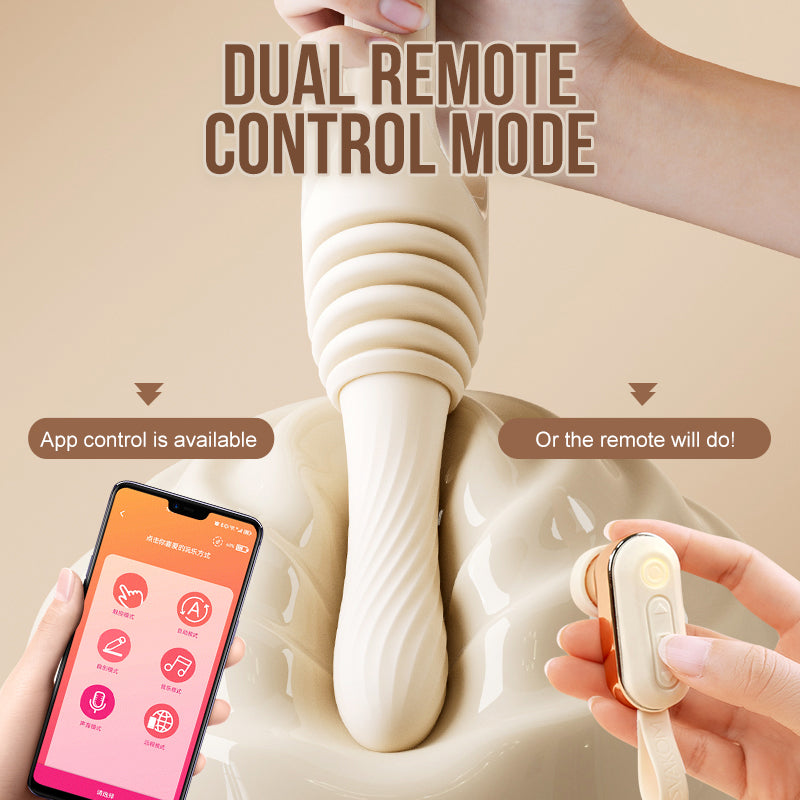 SVAKOM Handheld Auto-Thrusting Heated Dildo