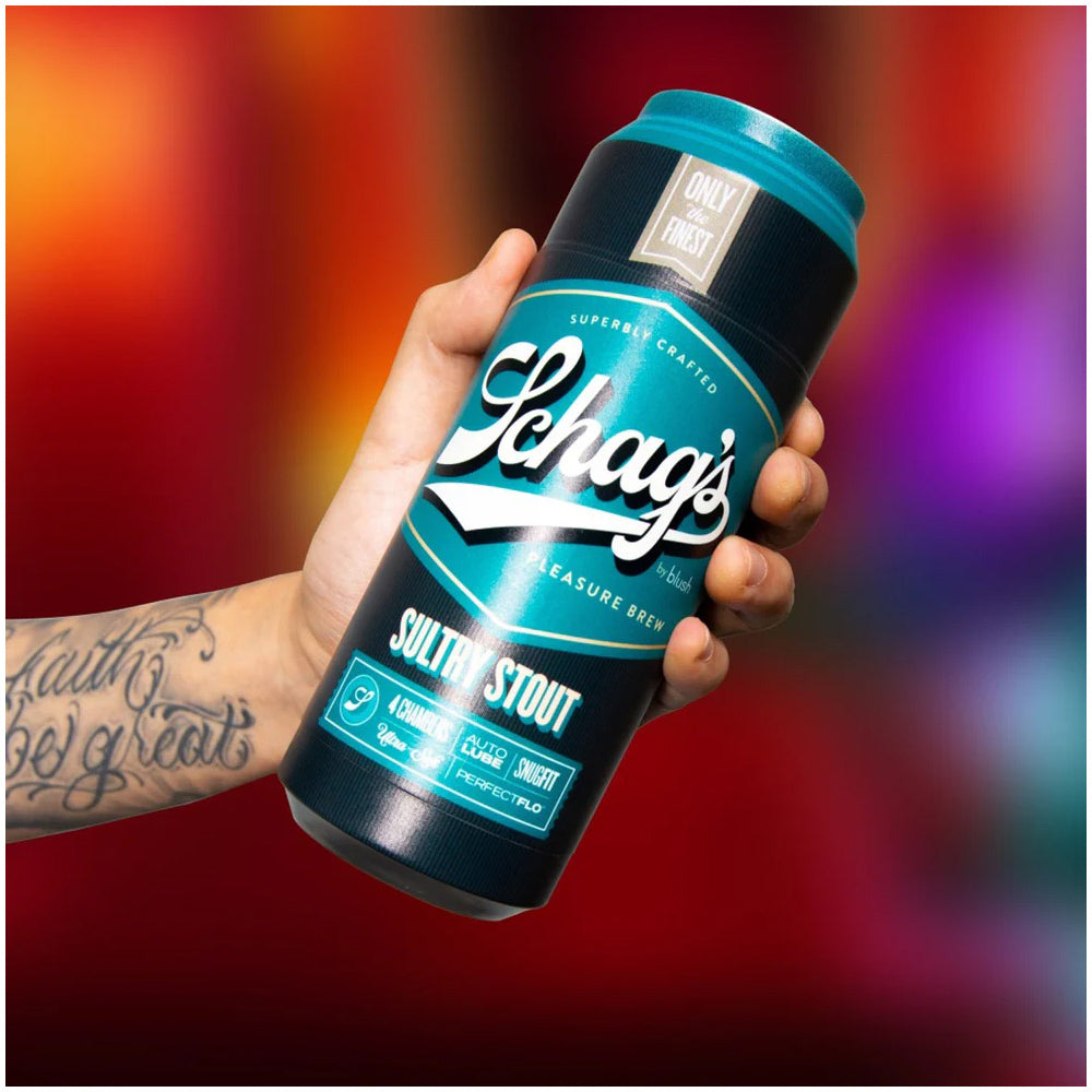 Schags Luscious Lager Frosted Beer in Can Masturbator Sextoy for Men