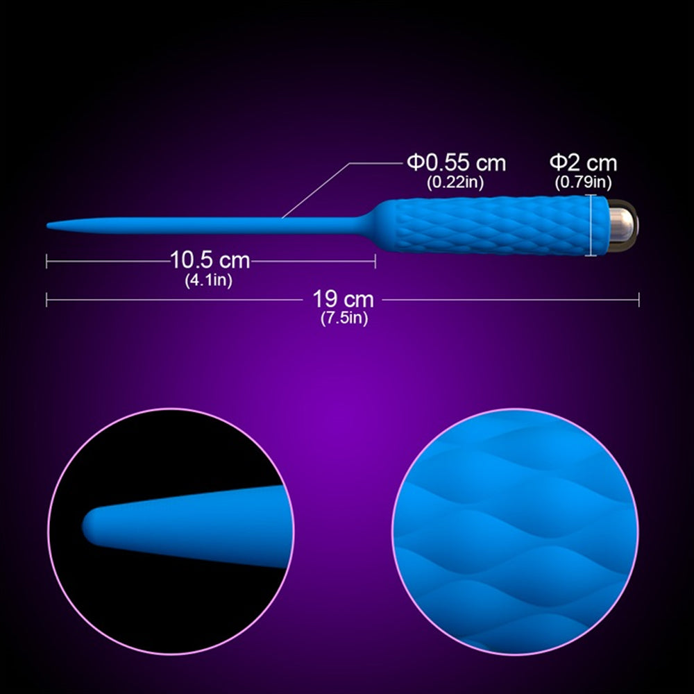 Leten Urethral Vibrator 7 Frequency Urethral Plug Male Masturbation Prostate Silicone Penis Sextoy for Men