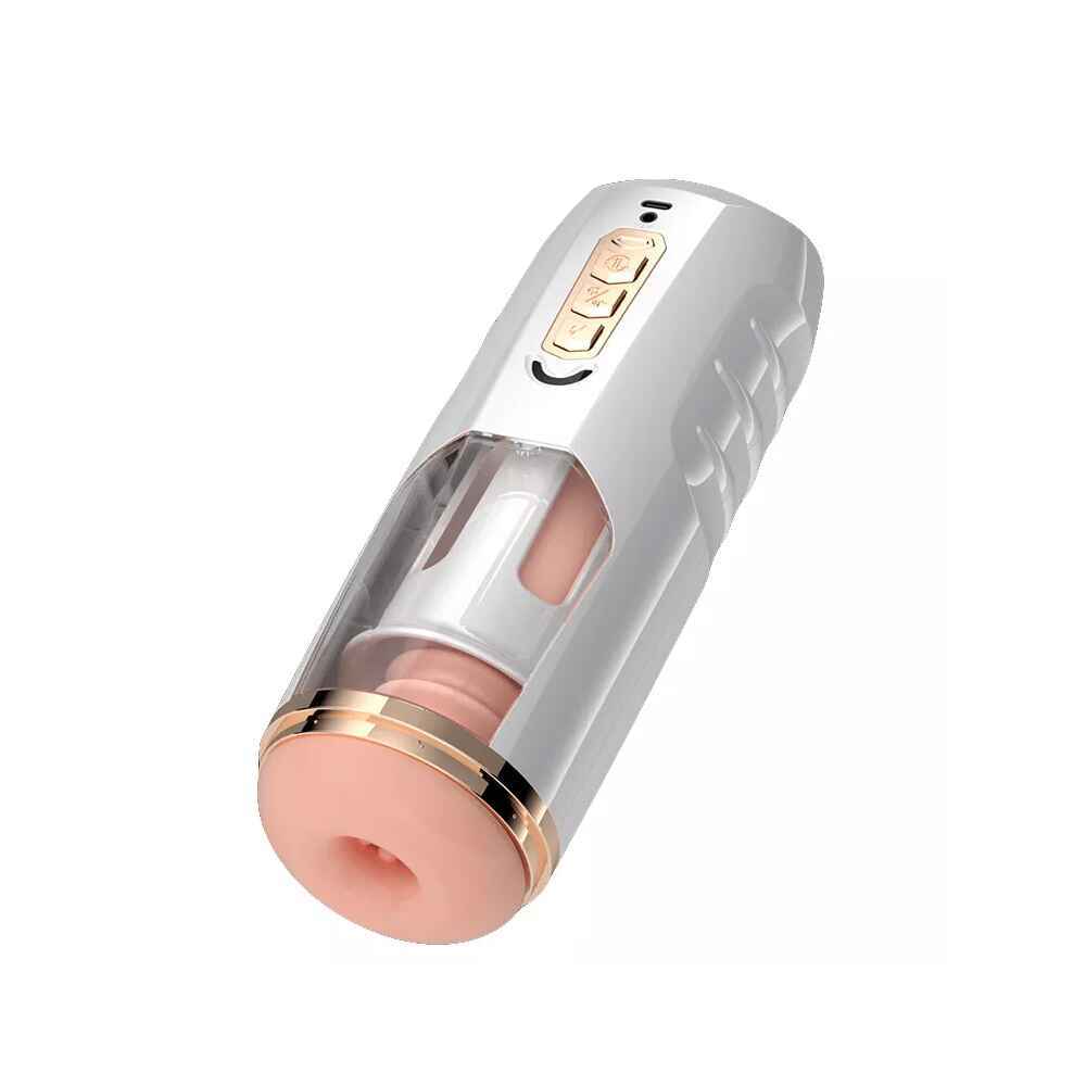 Automatic Heating Voice Interactive Telescopic Rotation Male Masturbator Cup