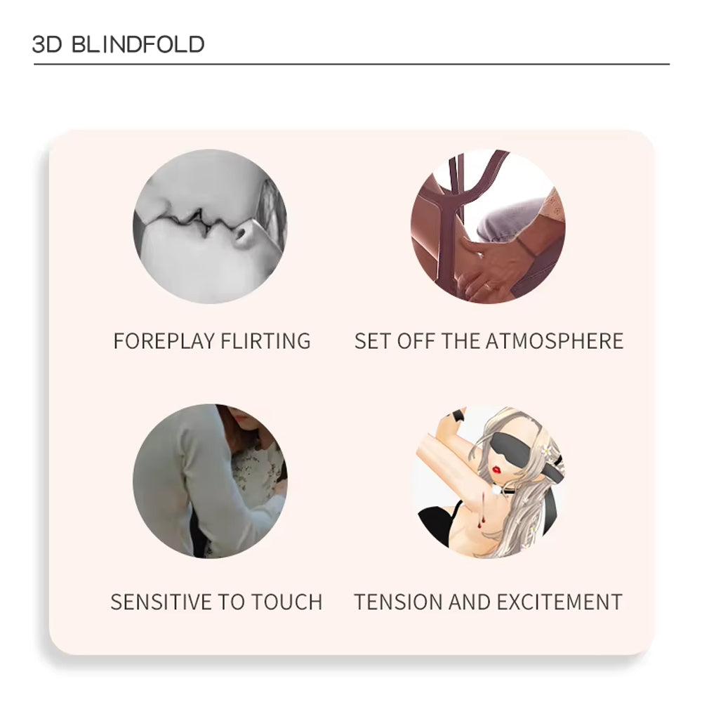 Roomfun 3D Tie-Up Blackout Blindfold for BDSM