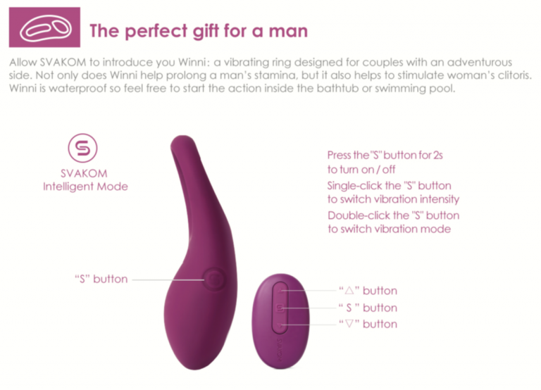 SVAKOM Winni Wearable Remote Control Vibrating Cock Ring