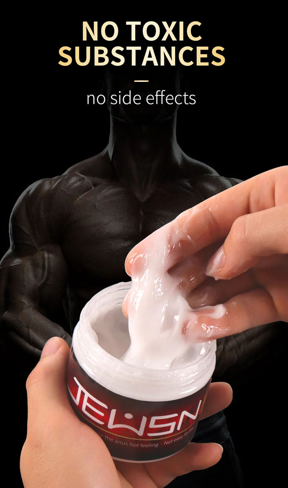 JEUSN Fist Anal Lubricant Analgesic Toy-Safe Lube for Male and Female Sex Toys Water Based for Easy Clean-Up Long-Lasting Pleasure Condom Compatible Extra Long-Lasting Silky Lube Hypoallergenic