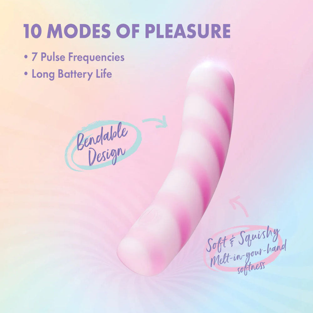 Play With Me by Blush Sugar Crush 4 Inch Silicone Bullet Vibrator – USB Rechargeable Clitoral Nipple Massager – In Pink