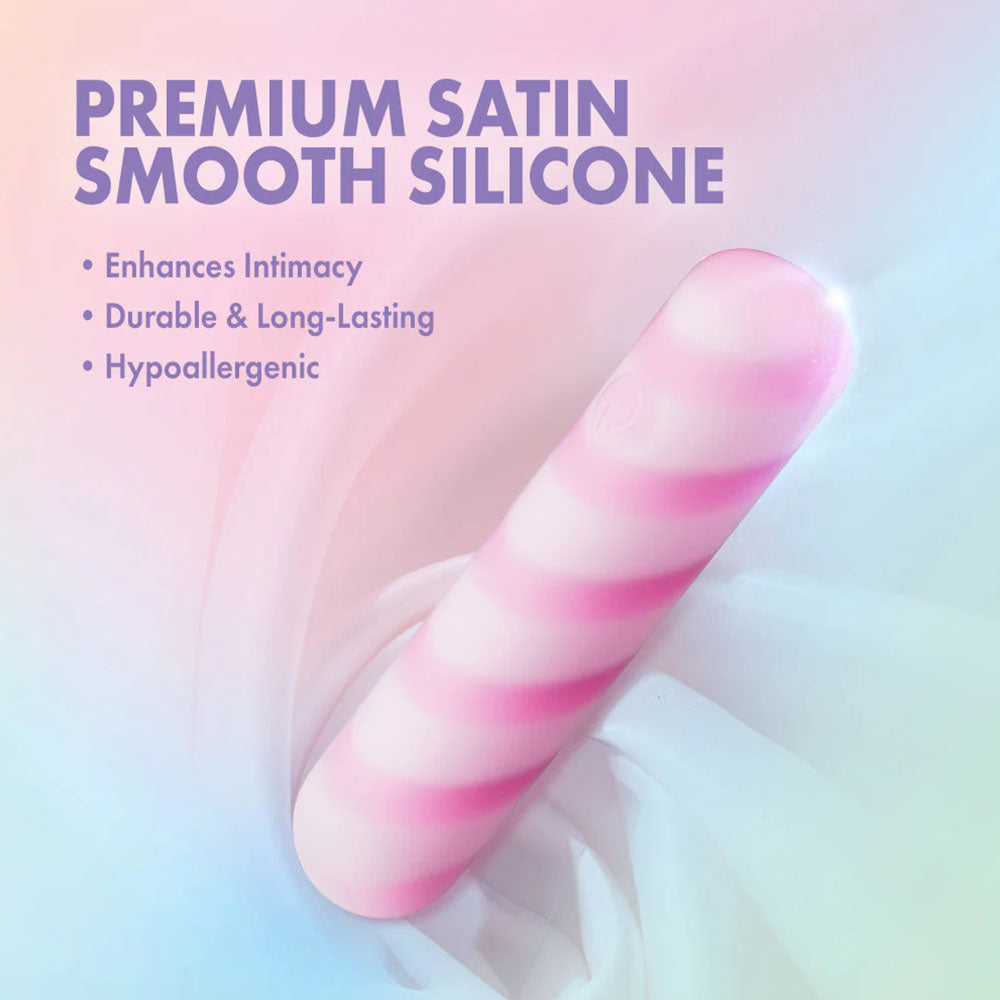 Play With Me by Blush Sugar Crush 4 Inch Silicone Bullet Vibrator – USB Rechargeable Clitoral Nipple Massager – In Pink