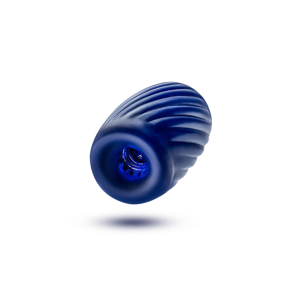 Rize! By Blush Turbine Self-Lubricating Pocket Stroker - Made With Ultra Soft X5 Plus Material - 3 Erotic Chambers - Blue