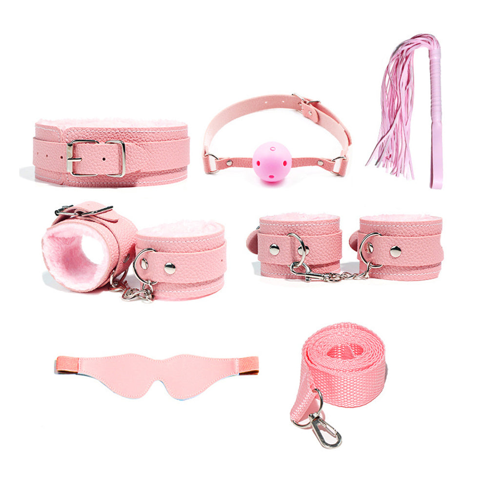 10pc Set BDSM S&M Leather Set Couple Adult Flirting Sextoys