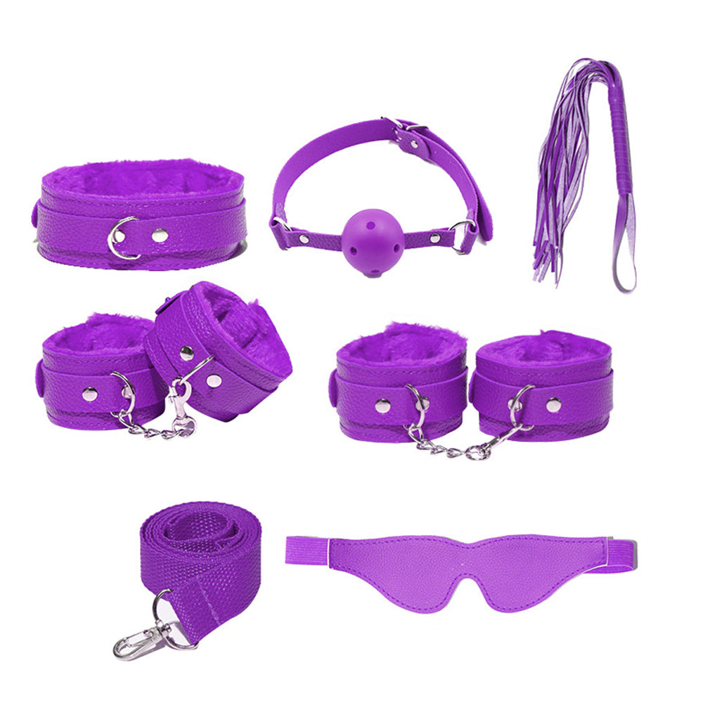 10pc Set BDSM S&M Leather Set Couple Adult Flirting Sextoys