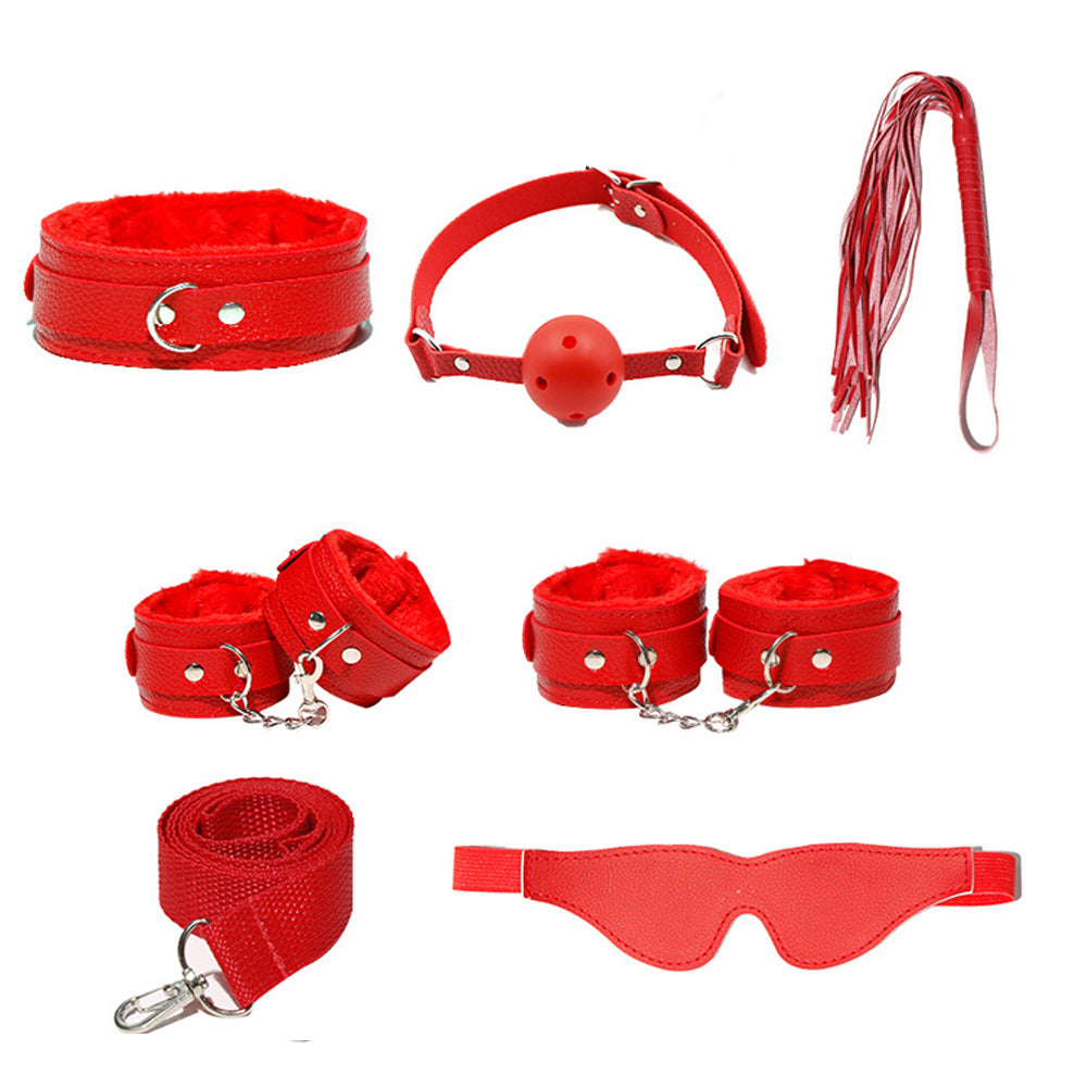 10pc Set BDSM S&M Leather Set Couple Adult Flirting Sextoys