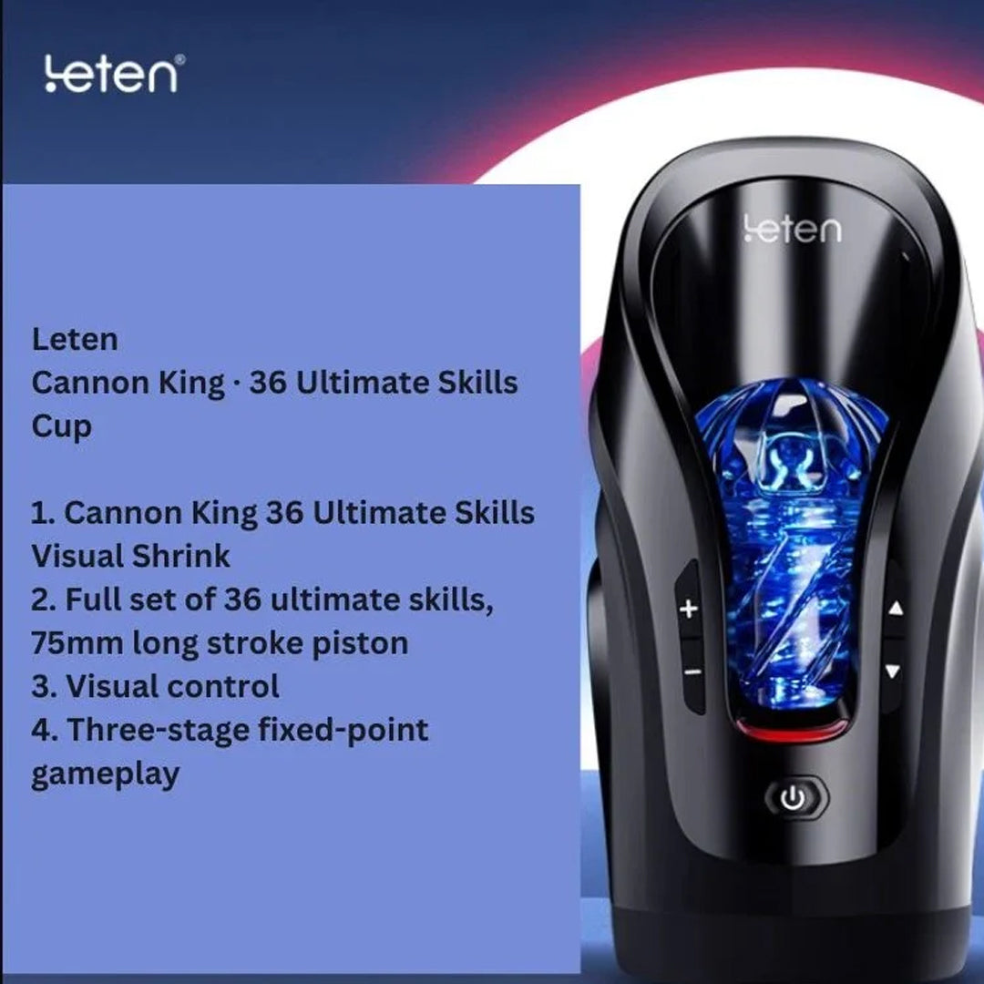 Leten Pro Deep Throat Blowjob Masturbation Sex Toy Powerful High Speed Male Masturbator, Telescopic for Men