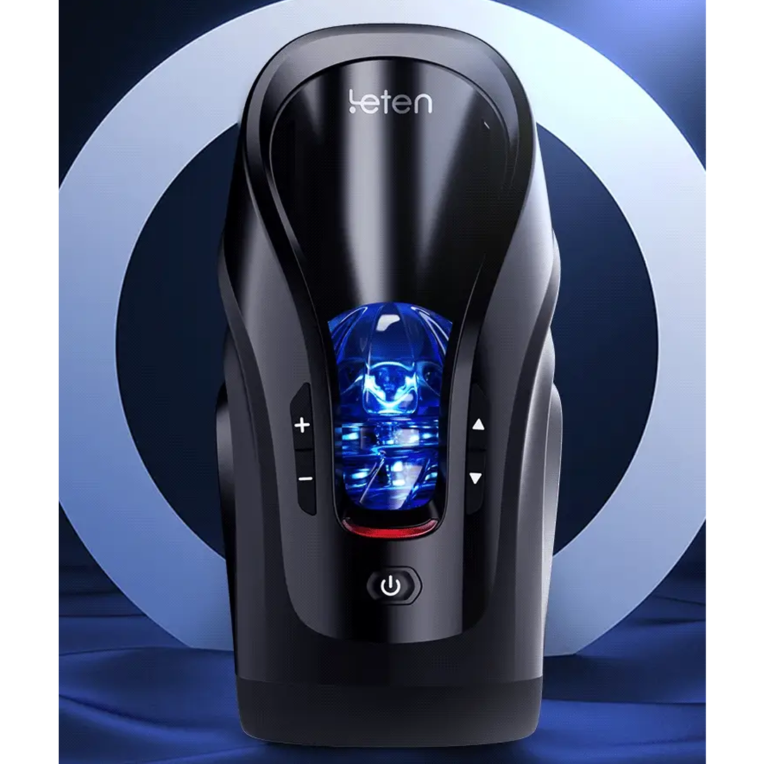 Leten Pro Deep Throat Blowjob Masturbation Sex Toy Powerful High Speed Male Masturbator, Telescopic for Men