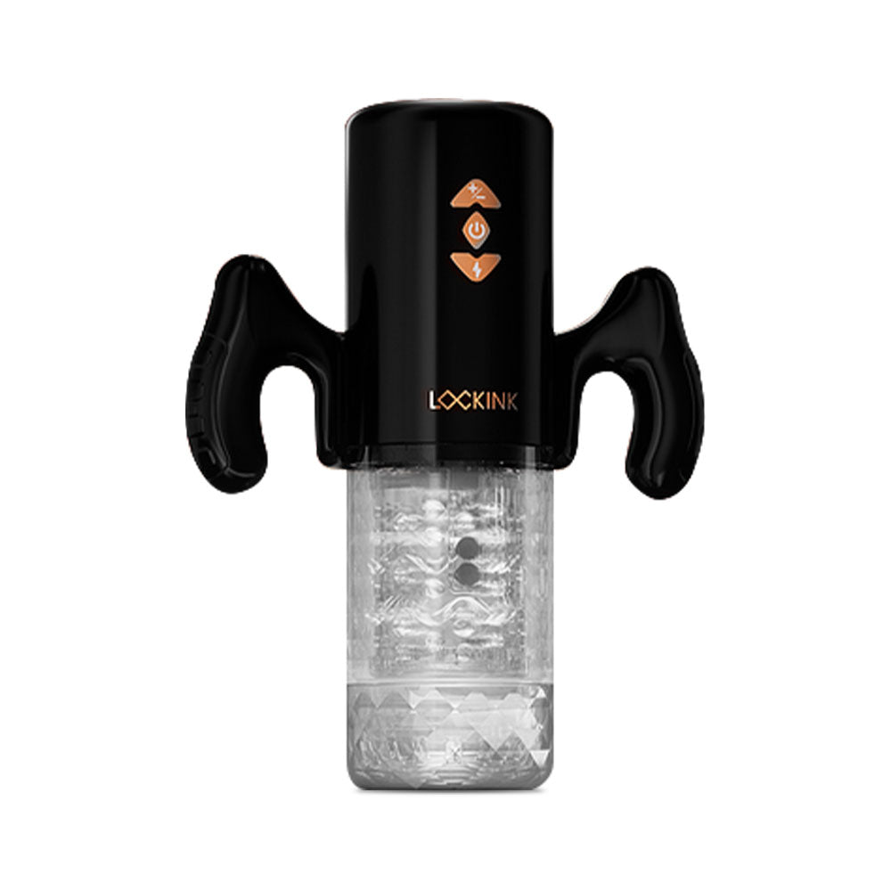 Lockink Smart App Control Estim Masturbator with Telescopic Rotation Technology Sextoy for Men