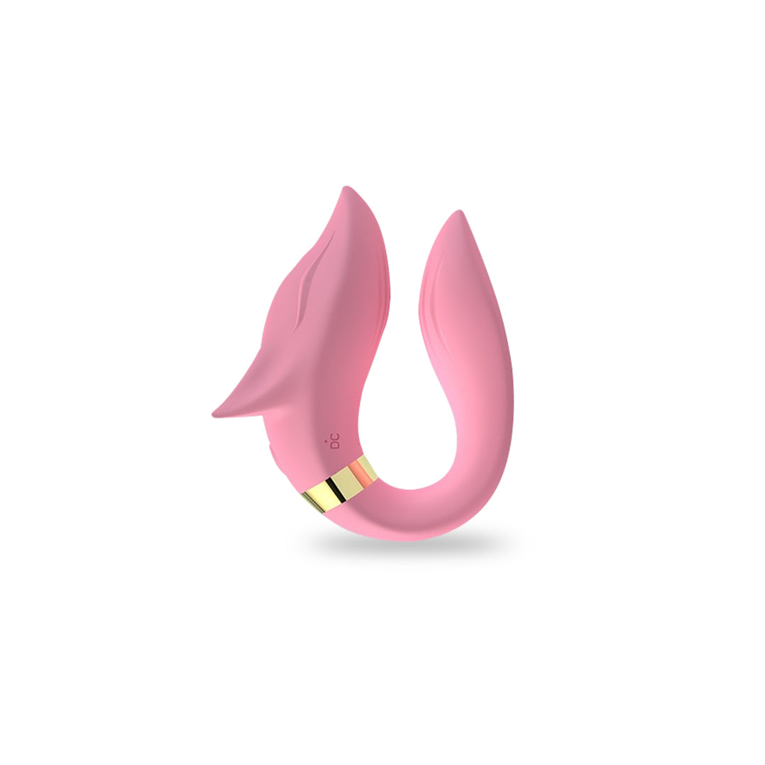 2 Headed Fox Wearable Vibrator Clit Massager Body Safe Silicone for woman
