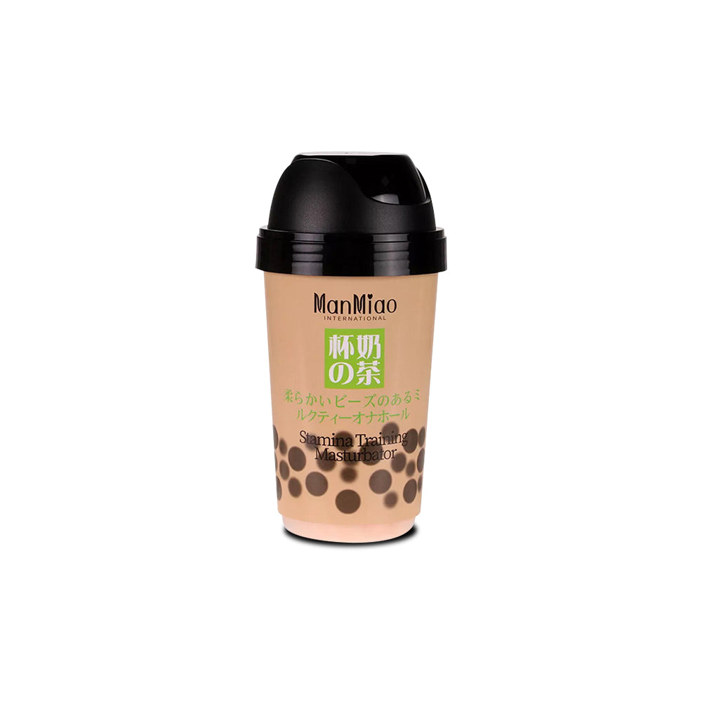 Male Masturbator Artificial Soft Sucking Penis Pump Deep Throat Pearl Milk Tea Cup Gift for Boyfriend Sextoy for Men