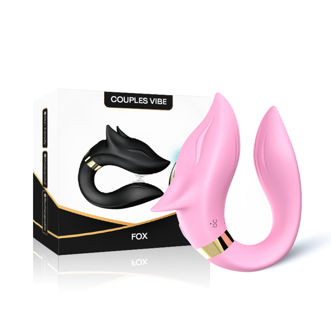 2 Headed Fox Wearable Vibrator Clit Massager Body Safe Silicone for woman