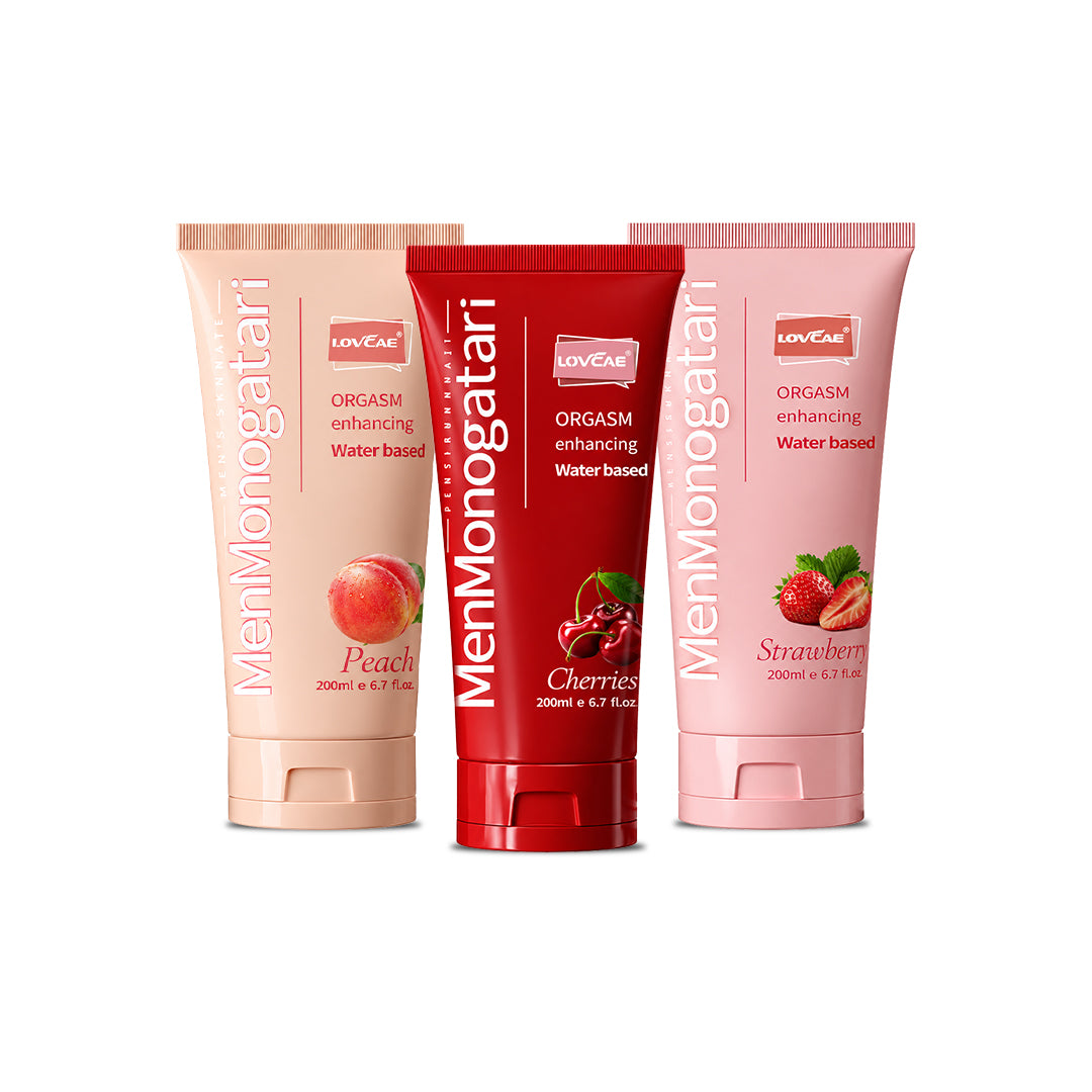 MenMonogatari Fruits 200ML Cherry Strawberry Peach Personal Body Massage Water Based Lube