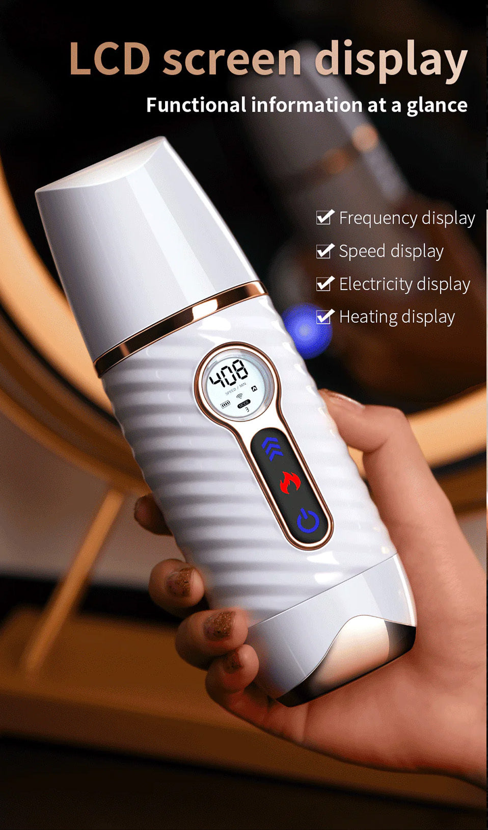JEUSN R40 Automatic Remote Wireless Heating Sex Cannon