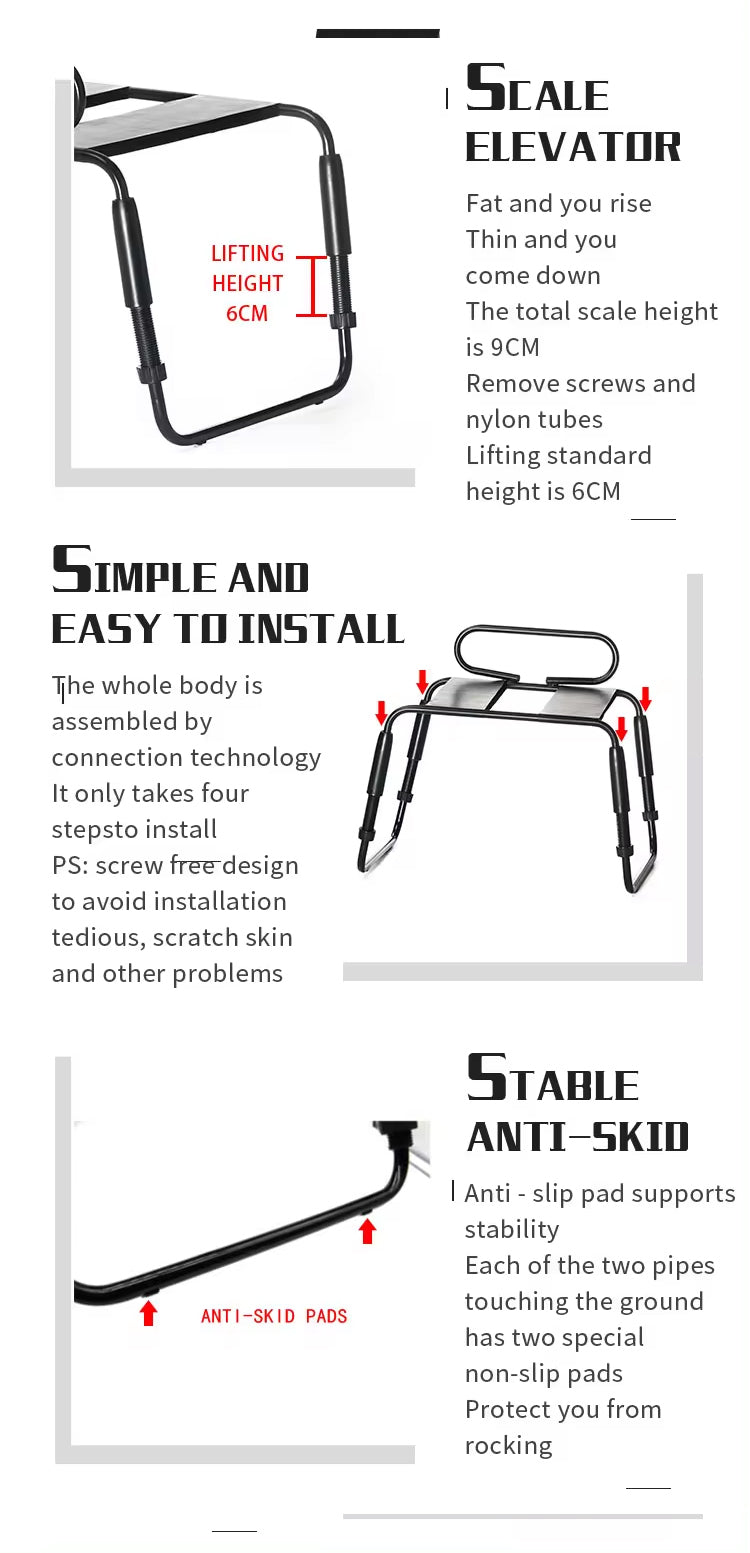 RoomFun Sex Chair for Sexual Positions Aid Multi Function Sex Furniture for Couples