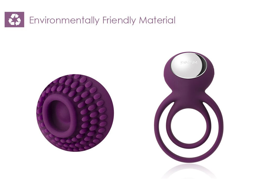 SVAKOM Tammy Vibrating Cock Ring Waterproof Rechargeable Vibrator for Couple