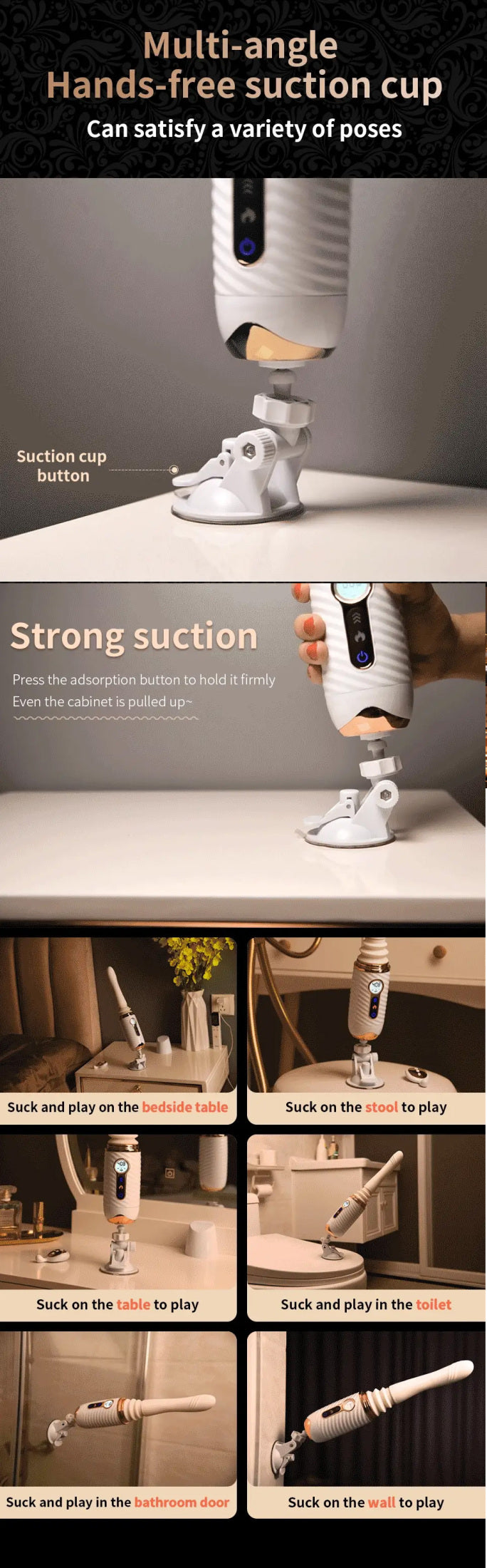 JEUSN R40 Automatic Remote Wireless Heating Sex Cannon