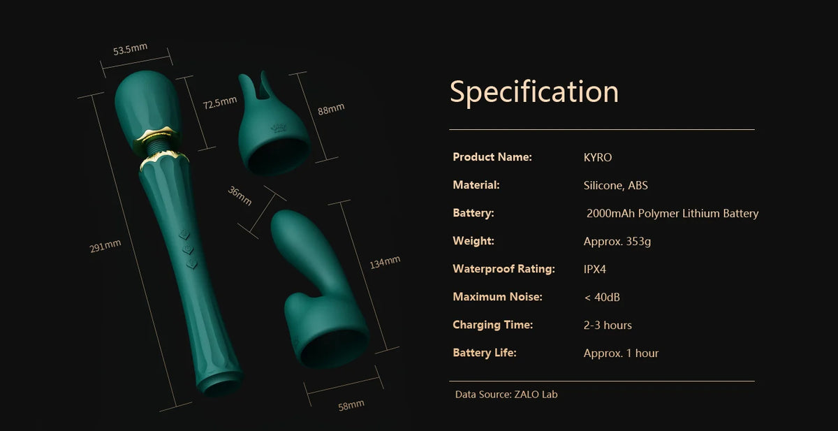 Zalo KYRO Best Wand Massager for Her with Multiple mode for multiple fun
