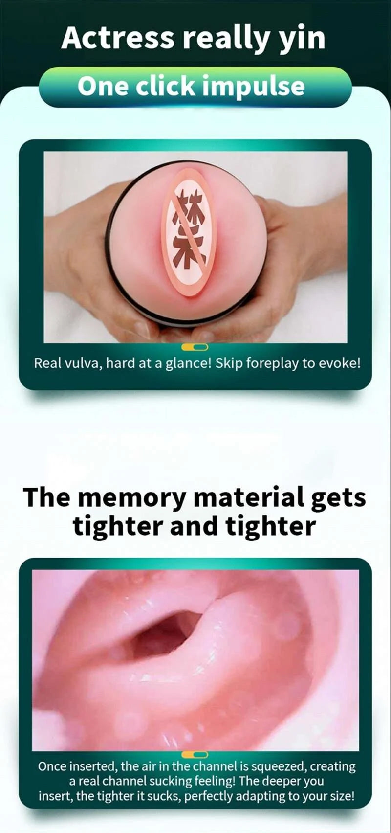 Leten Birds Vibrator Masturbators Cup Sexy Toys for Men