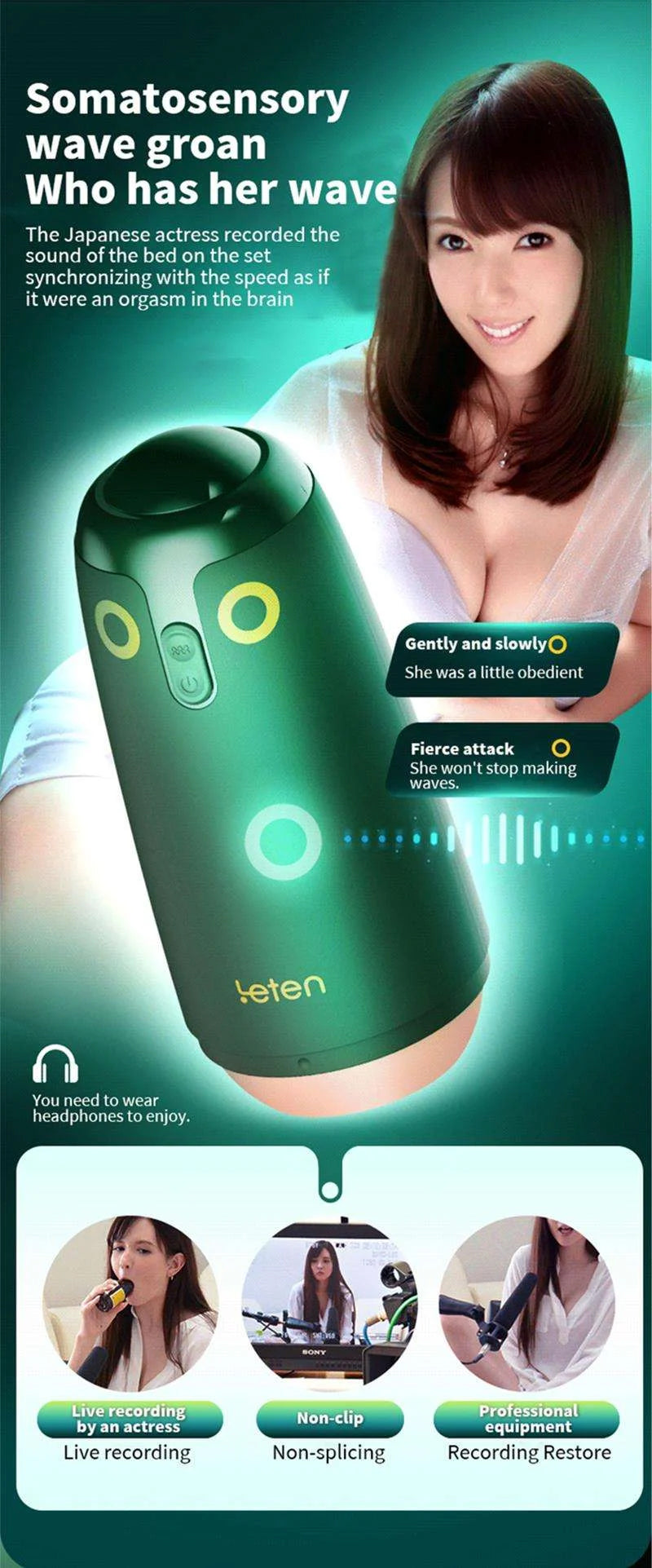 Leten Birds Vibrator Masturbators Cup Sexy Toys for Men