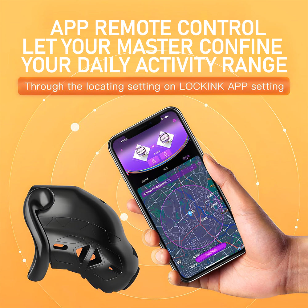 Lockink App Controlled Timed Estim Chastity Cage