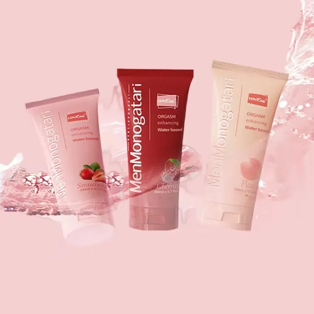 MenMonogatari Fruits 200ML Cherry Strawberry Peach Personal Body Massage Water Based Lube