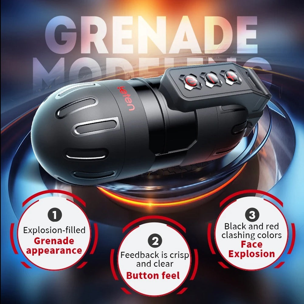 Leten Grenade APP Controlled Vibrating Realistic Male Masturbation Cup Sextoy for Men